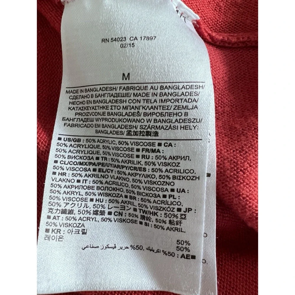 Banana Republic Soft Viscose Blend Long‎ Sleeve Raglan Sweater Size Medium